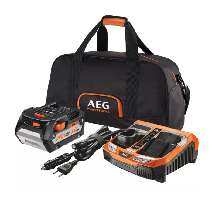 AEG SET L1850BLK nabíječka 1x akumulátor taška