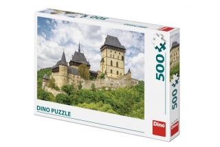 Puzzle hrad Karlštejn 47x33cm 500 dílků v krabici 33,5x23x3,5cm