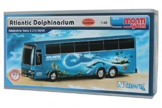 Stavebnice Monti System MS 50 Atlantic Dolphinarium Bus 1:48 v krabici 31,5x16,5x7,5cm