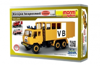 Stavebnice Monti System MS 12.1 Tatra 815 VB Veřejná bezpečnost 1:48 v krabici 22x15x6cm