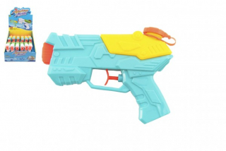 Vodní pistole stříkací plast 17cm 2 barvy 12ks v boxu